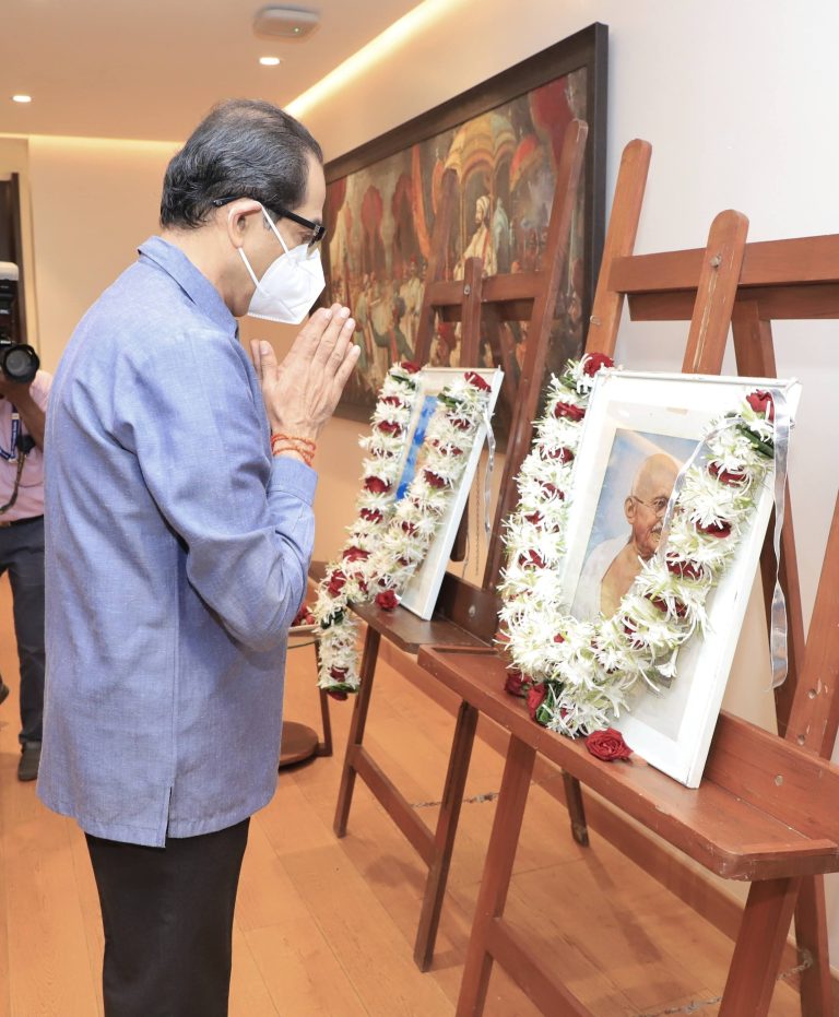 मुख्यमंत्री उद्धव ठाकरे यांचे माजी पंतप्रधान लालबहादूर शास्त्री यांना जयंती निमित्त अभिवादन