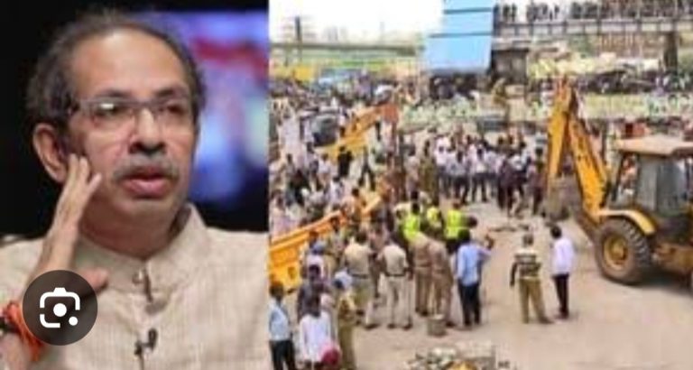 वांद्रयातील ठाकरे गटाच्या शाखेवर पालिकेची कारवाई