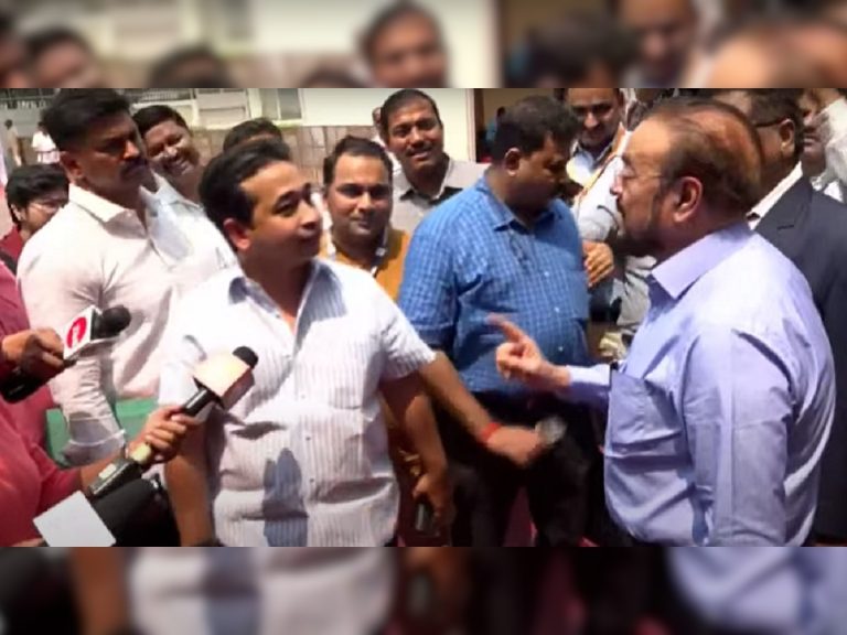 अबू आजमीला नितेश राणेने झापले