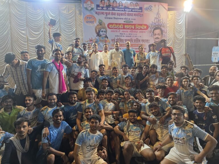 लोकसेवक चंद्रशेखर अशोक कानडे आयोजित भव्य दहीहंडी सराव शिबिर —
